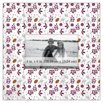 Texas A&M Aggies 10'' x 10'' Floral Pattern Frame