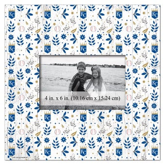 Kansas City Royals 10'' x 10'' Floral Pattern Frame
