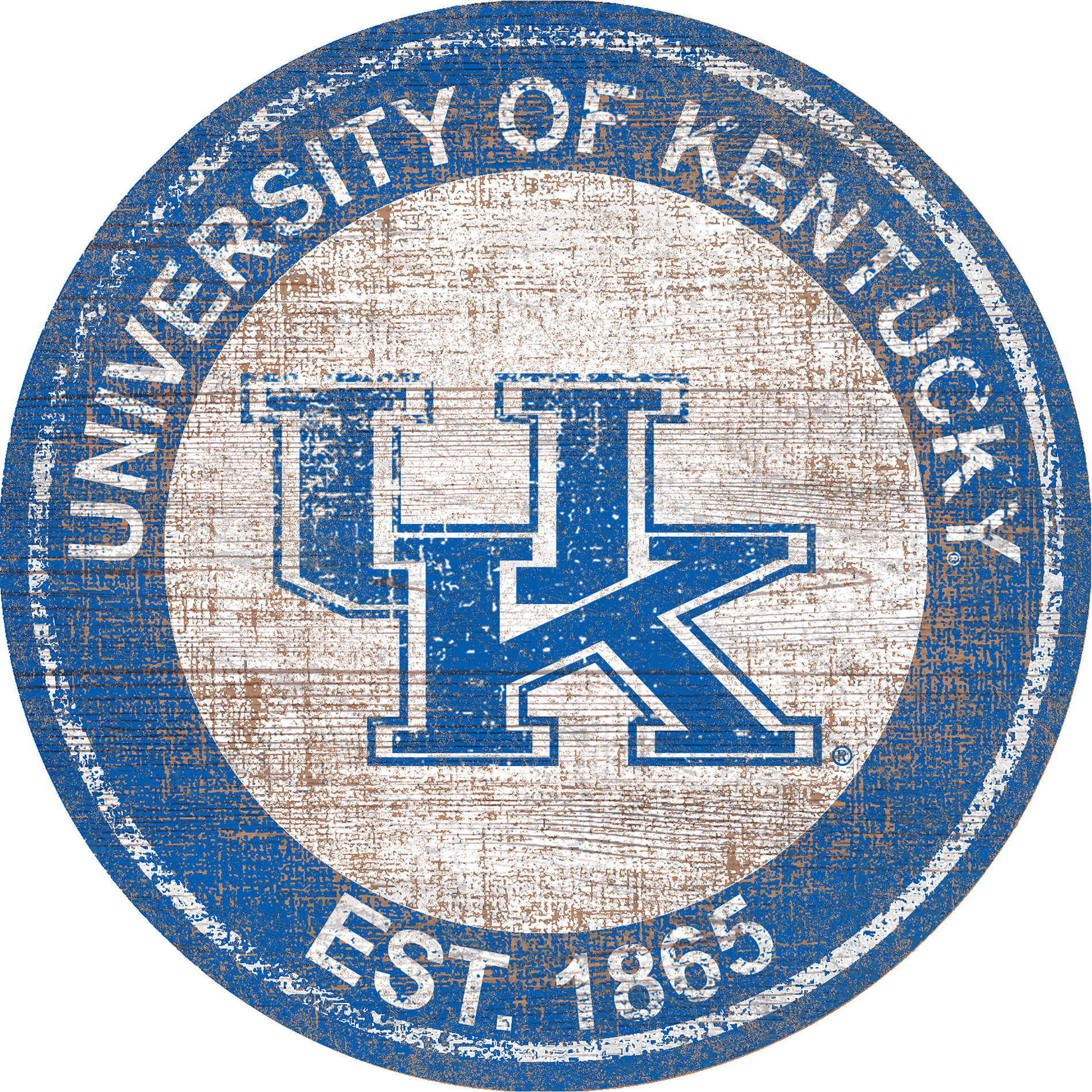 Kentucky Wildcats 24'' Round Heritage Logo Sign