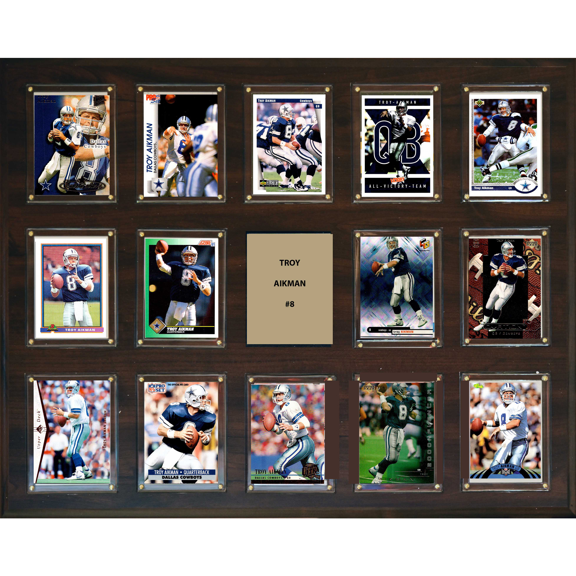 Troy Aikman Dallas Cowboys 15'' x 18'' Plaque