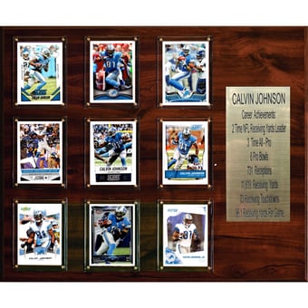 Calvin Johnson Detroit Lions 15'' x 18'' Plaque