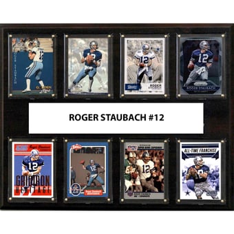 Roger Staubach Dallas Cowboys 12'' x 15'' Plaque