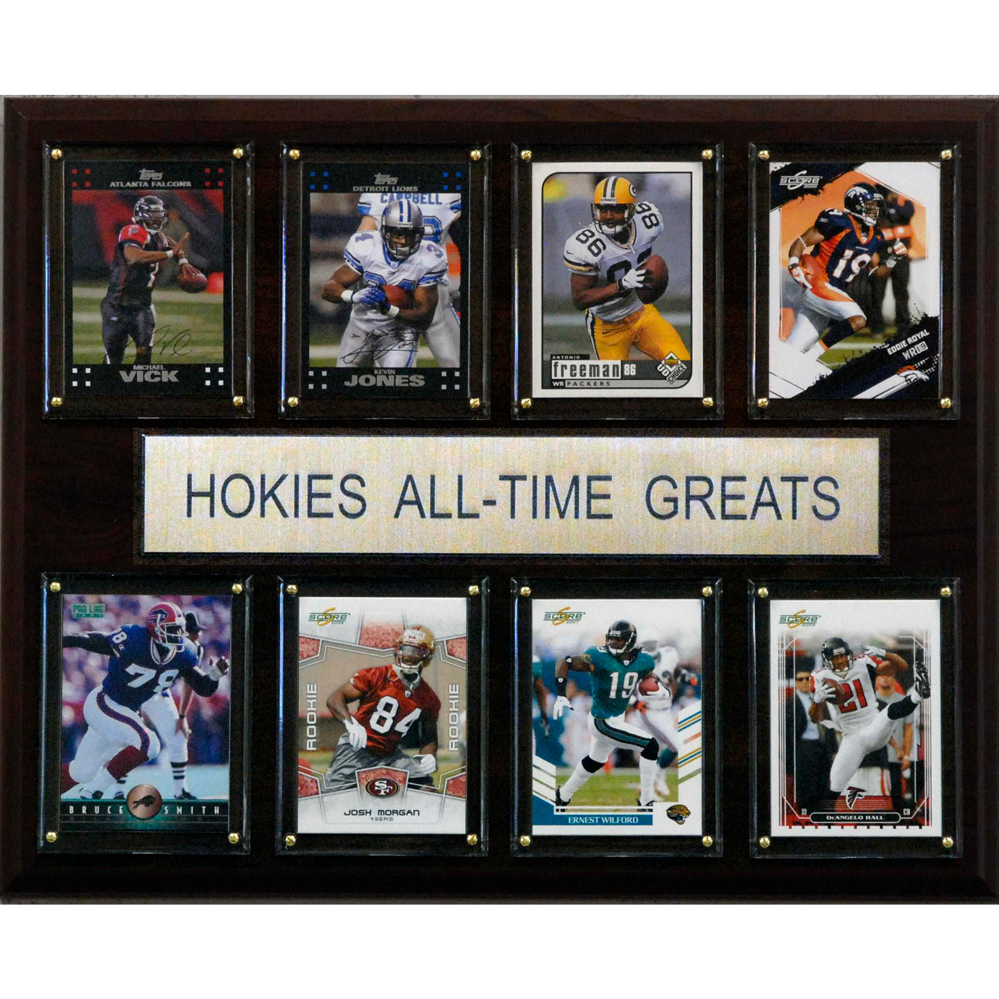 Virginia Tech Hokies 12'' x 15'' All-Time Greats Plaque