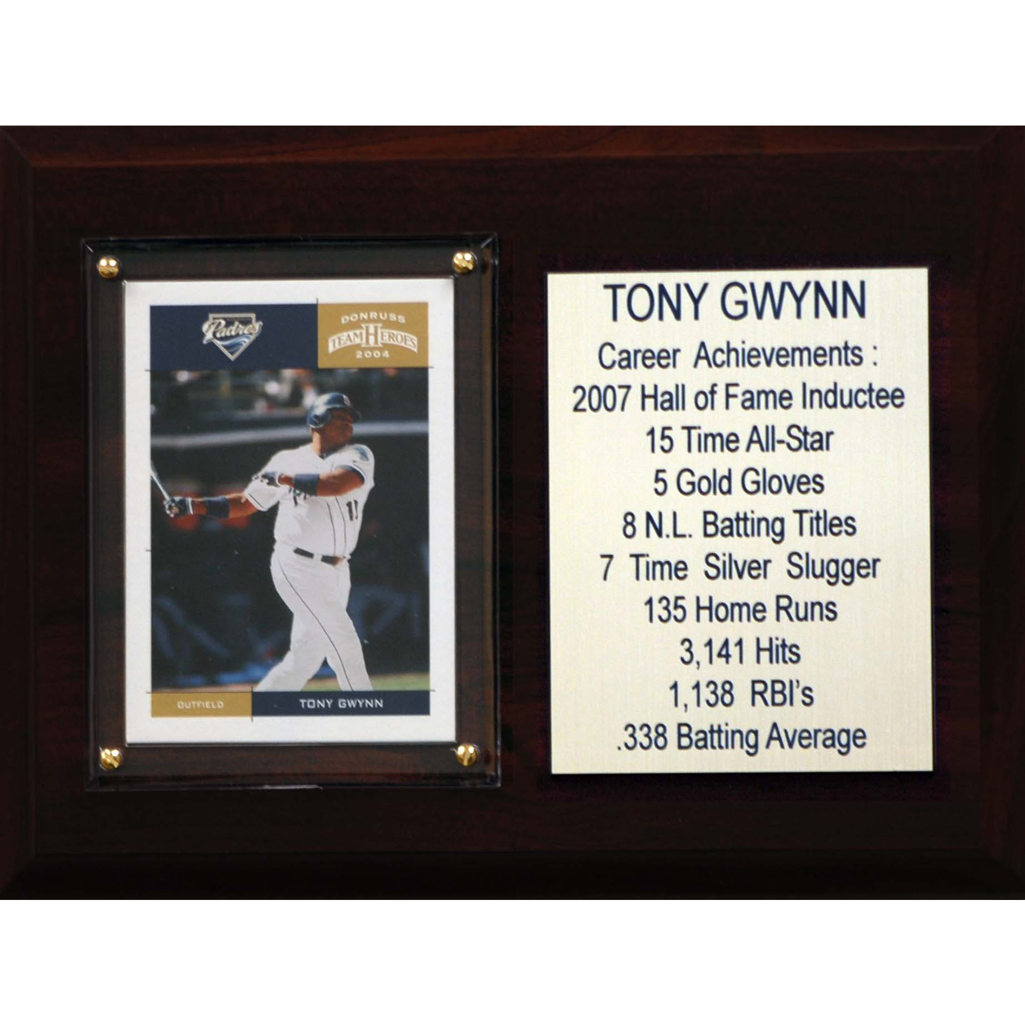 Tony Gwynn San Diego Padres 6'' x 8'' Plaque