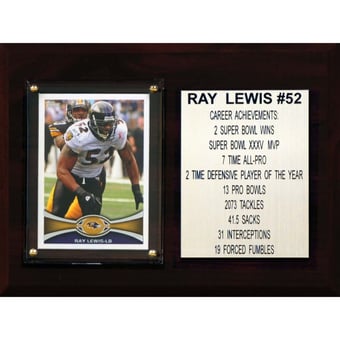 Baltimore Ravens 6'' x 8'' Plaque