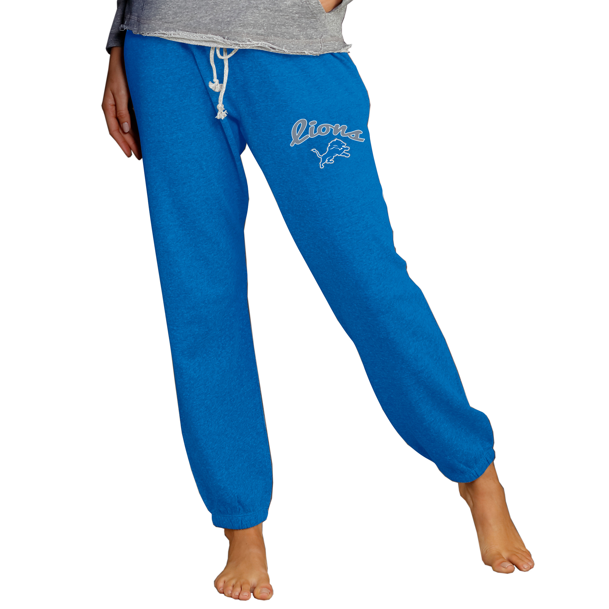 Football Fan Shop Officially Licensed Concepts Sport Mainstream Ladies' Knit Pant-Lions - Blue