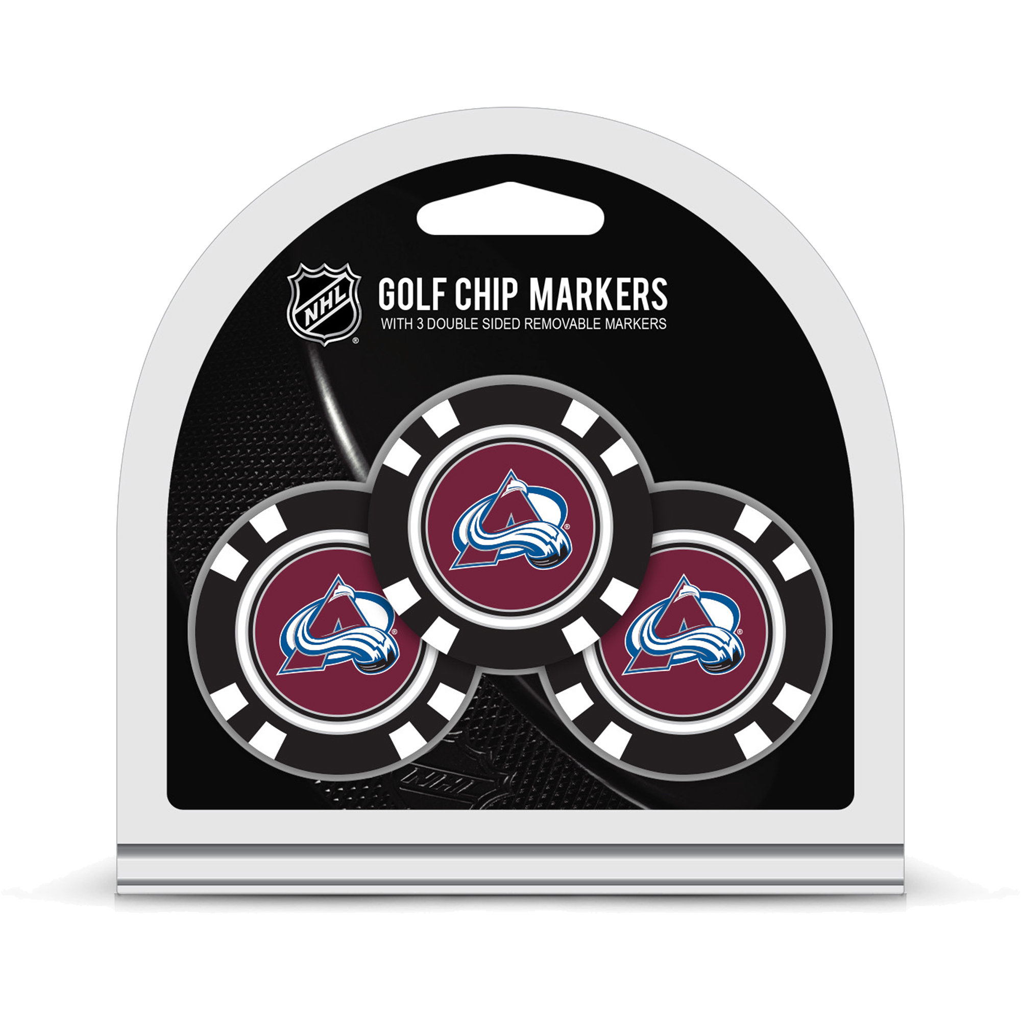 Colorado Avalanche Golf Chip 3-Pack Set Colorado Avalanche Golf Chip 3-Pack Set