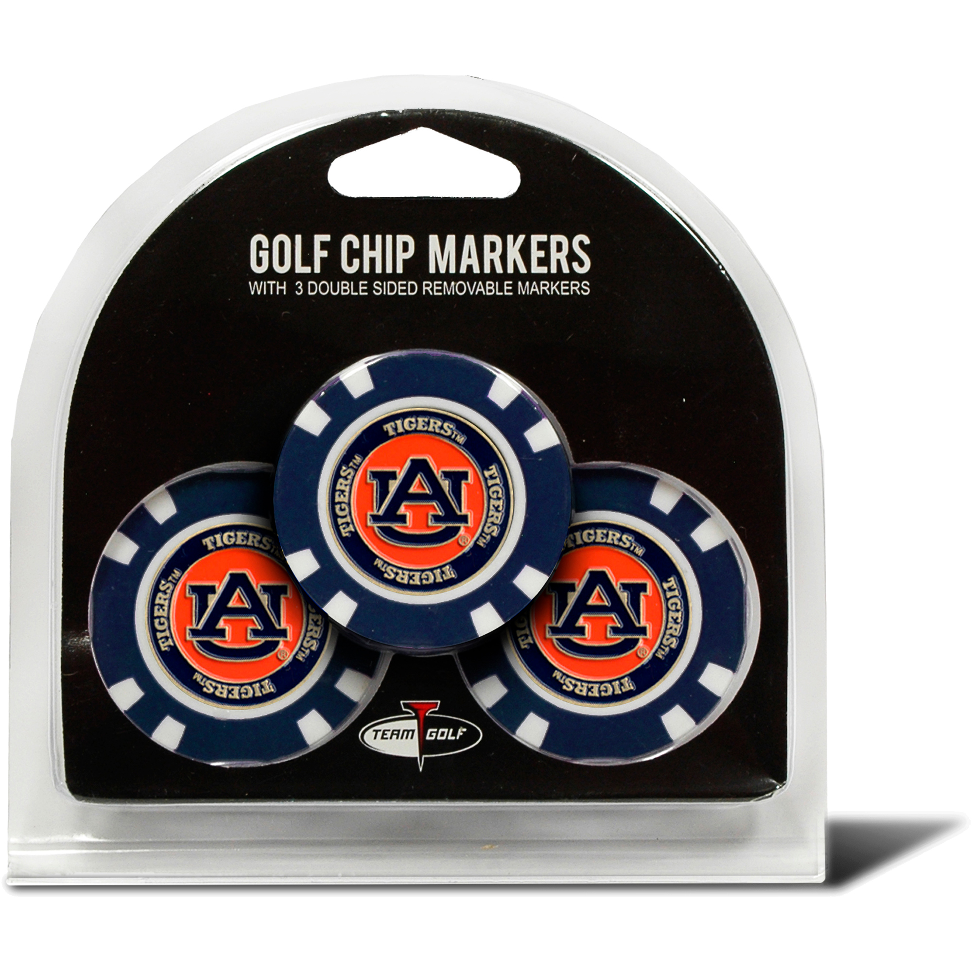 Auburn Tigers Golf Chip 3-Pack Set Auburn Tigers Golf Chip 3-Pack Set