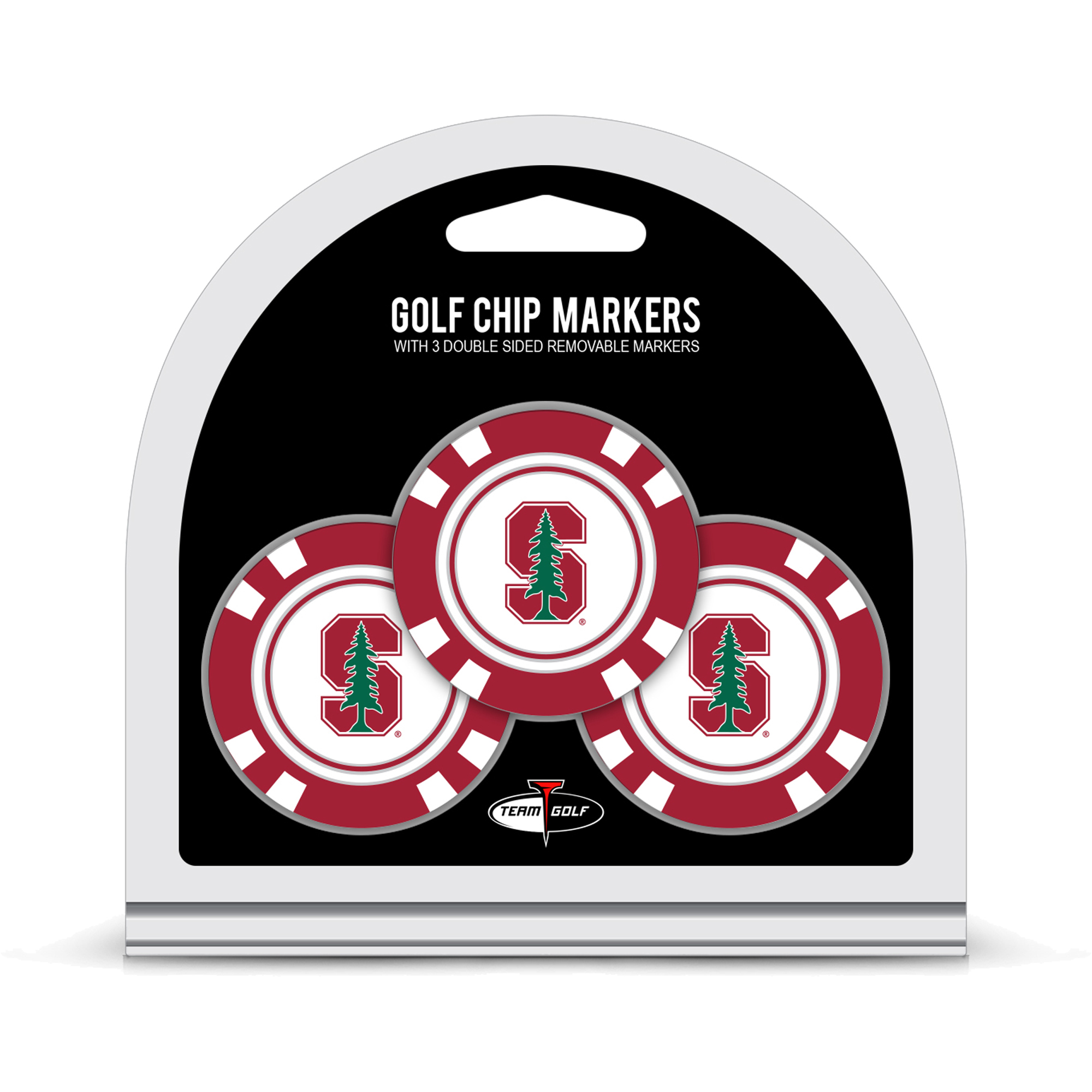 Stanford Cardinal Golf Chip 3-Pack Set