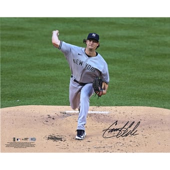 Gerrit Cole New York Yankees Autographed 16" x 20" Road Pitching Photograph