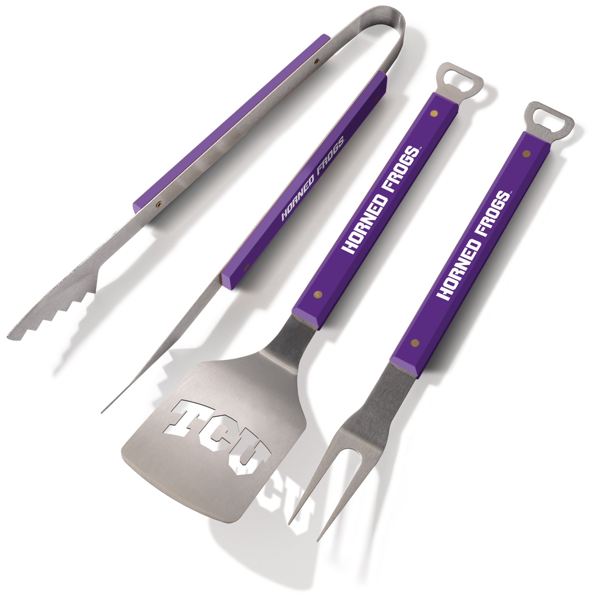 IDNA TCU Horned Frogs 3-Piece BBQ Set