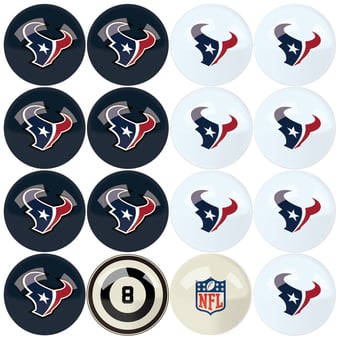 Imperial Houston Texans Billiard Ball Set with Numbers