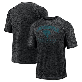 Men's Fanatics Black Jacksonville Jaguars Shade Battle Ready Raglan Space-Dye T-Shirt