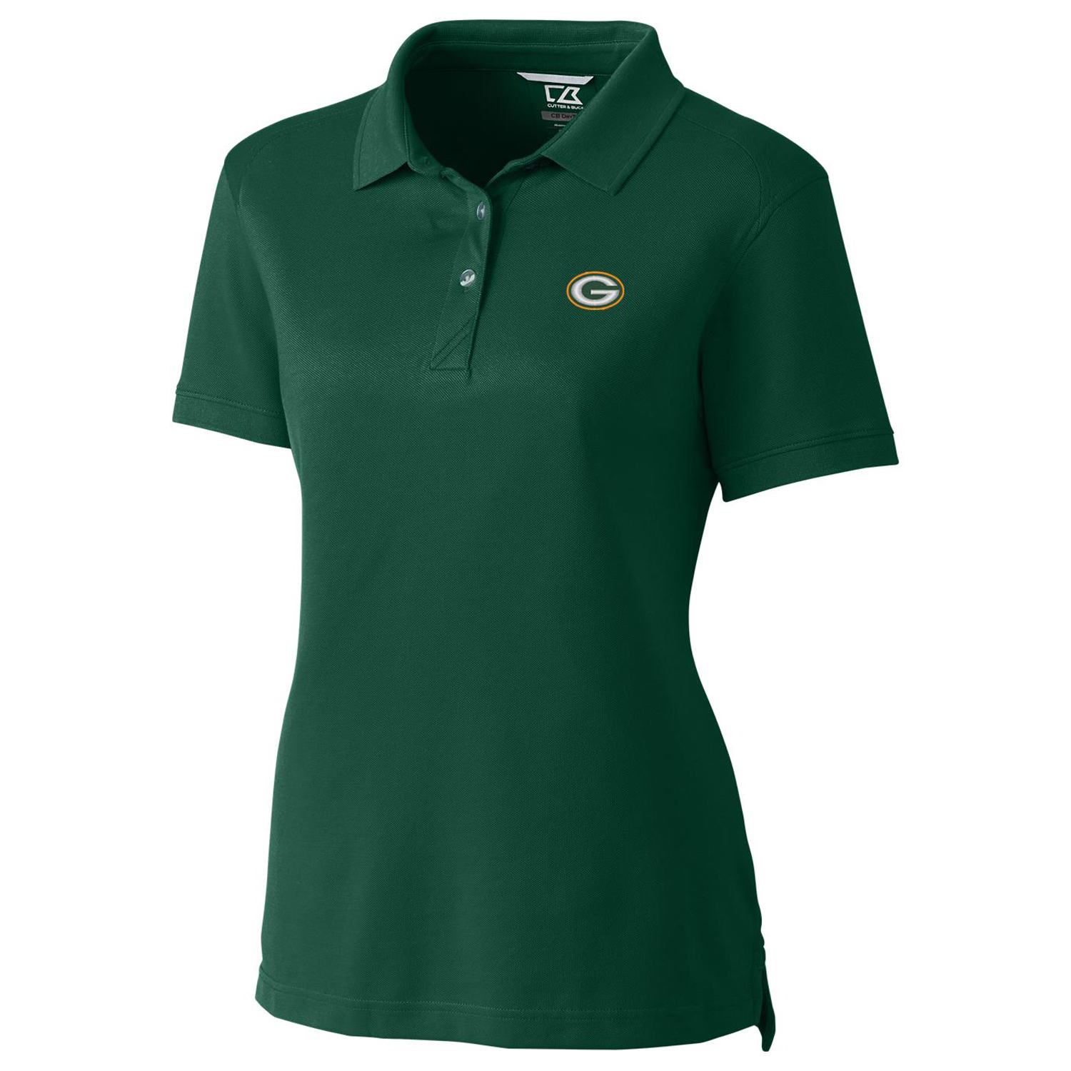 Women's Cutter & Buck Green Green Bay Packers Advantage Polo