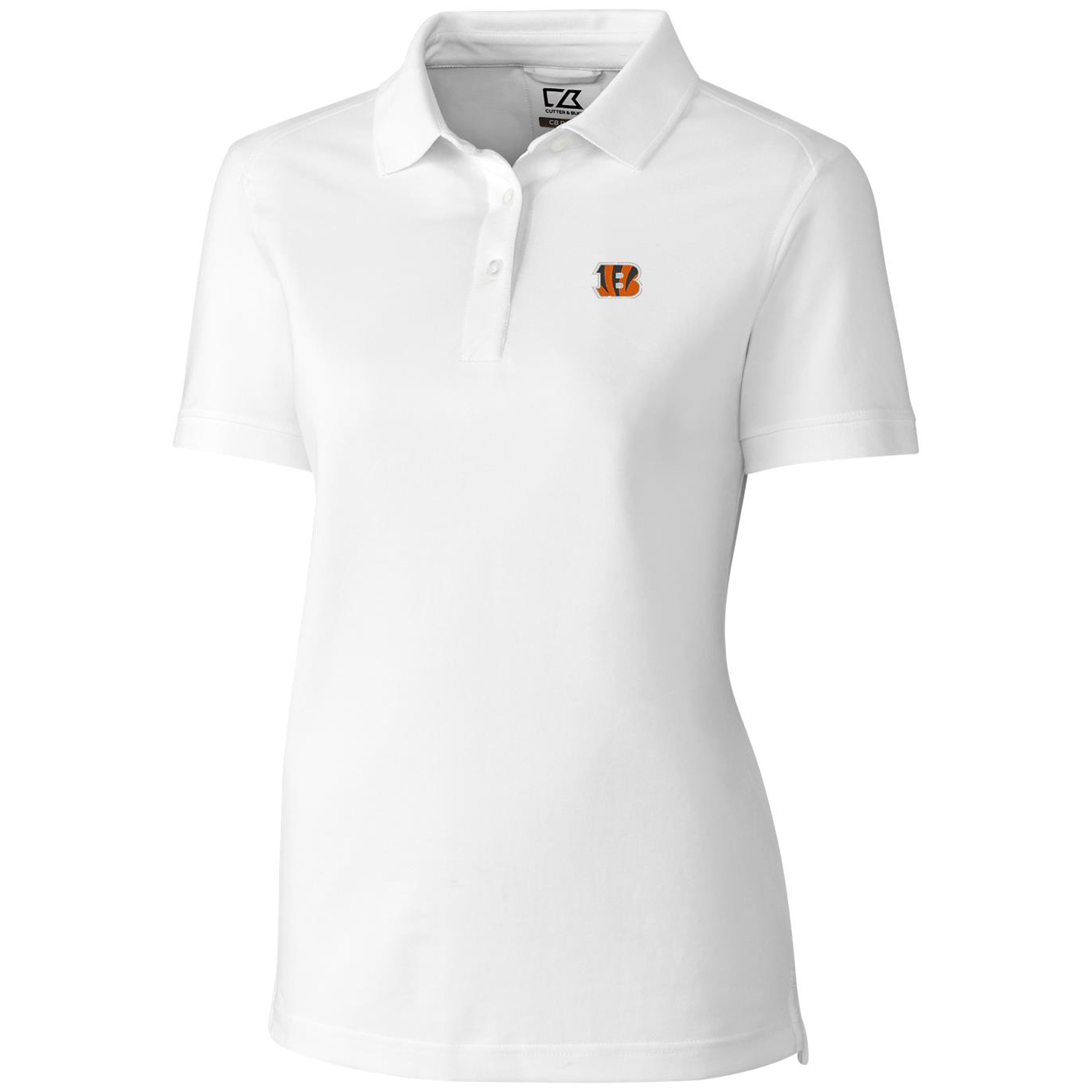 Women's Cutter & Buck White Cincinnati Bengals Advantage Polo