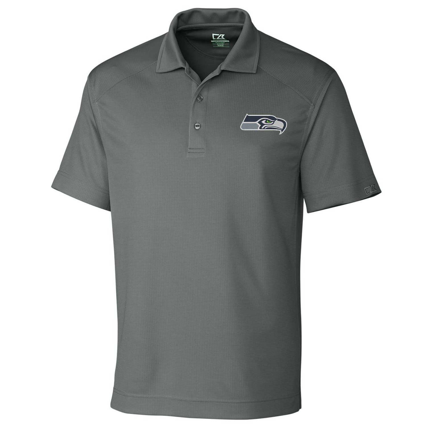 Men's Cutter & Buck Gray Seattle Seahawks Big & Tall DryTec Genre Polo