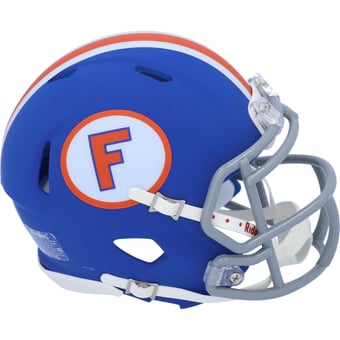 Florida Gators Unsigned Riddell Throwback Blue Speed Mini Helmet