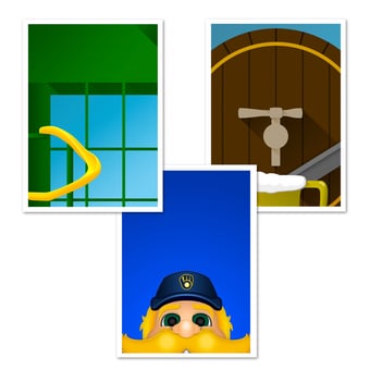 Milwaukee Brewers 5'' x 7'' Postcard Set