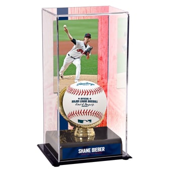 Shane Bieber Cleveland Indians 2020 American League Cy Young Gold Glove with Image Display Case