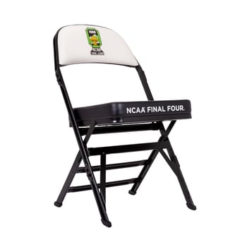 Black 1989 NCAA Men's Basketball Tournament March Madness Final Four Bench Chair