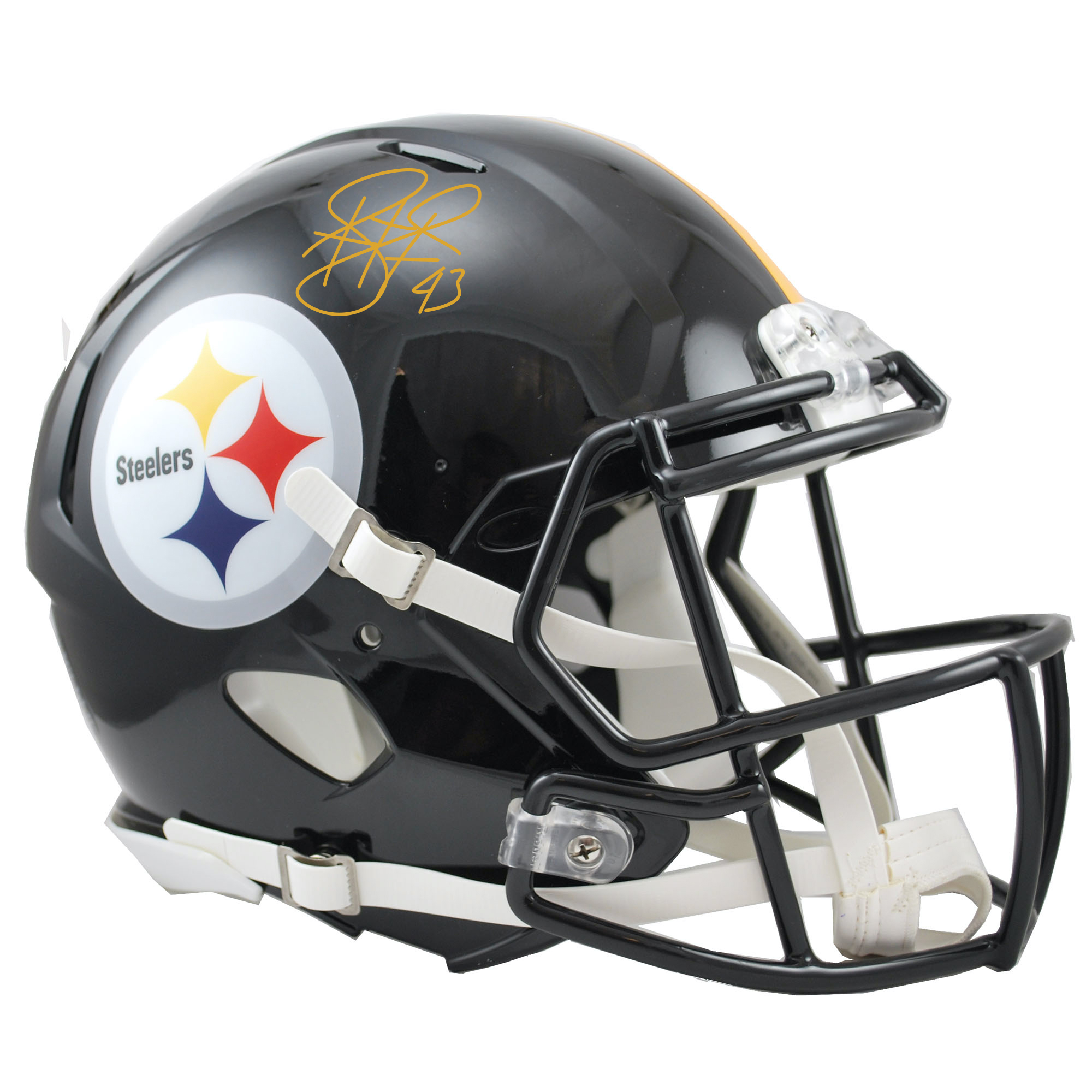 Troy Polamalu Pittsburgh Steelers Autographed Riddell Speed Authentic Helmet