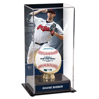 Shane Bieber Cleveland Indians Gold Glove Display Case with Image