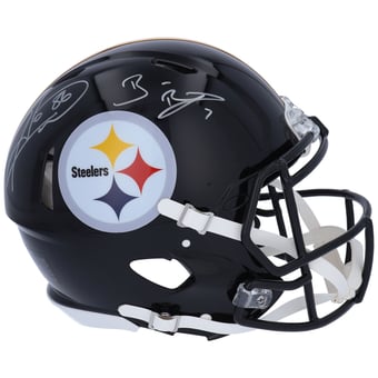 Ben Roethlisberger & Hines Ward Pittsburgh Steelers Autographed Riddell Speed Authentic Helmet
