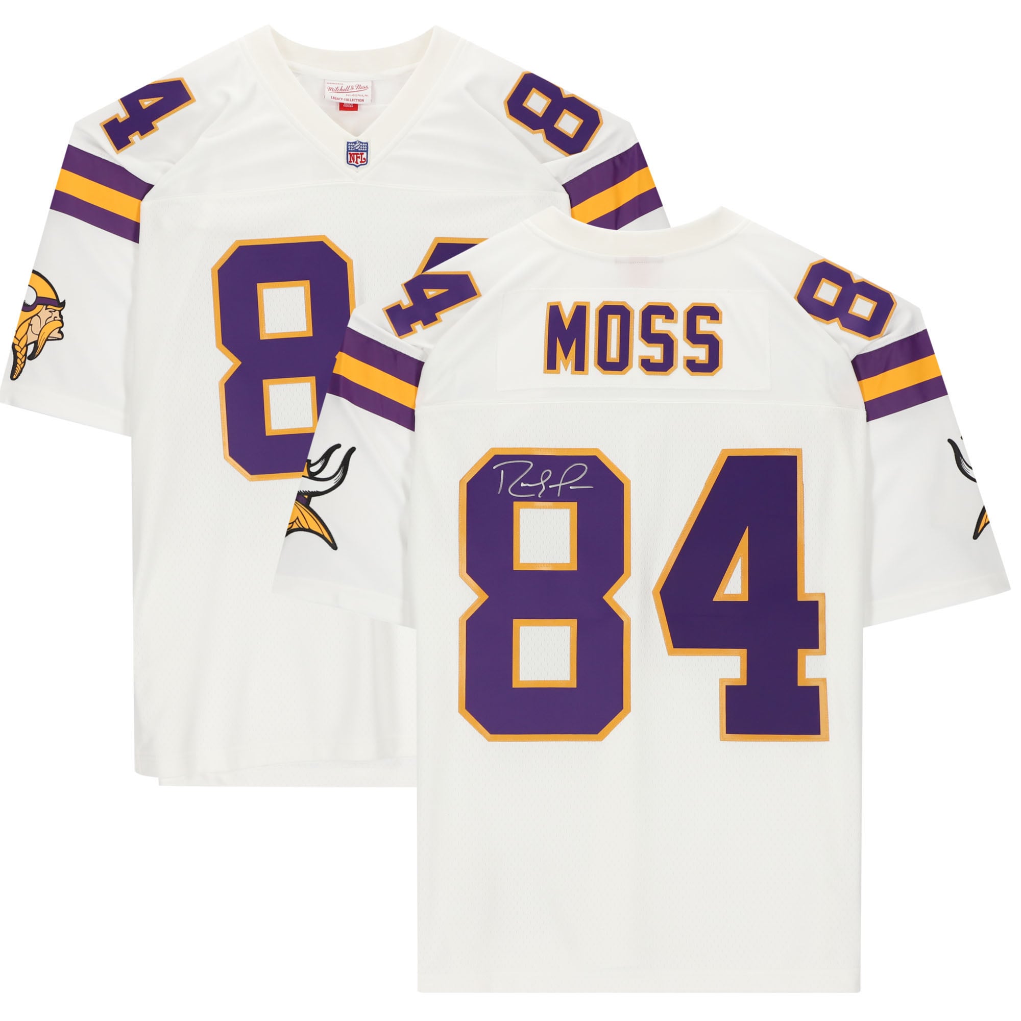 Randy Moss Minnesota Vikings Autographed White Mitchell & Ness Legacy Jersey