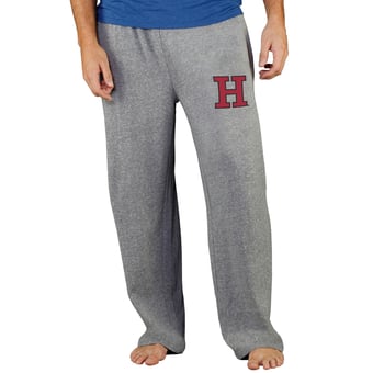 Men's Concepts Sport Gray Harvard Crimson Mainstream Terry Pants