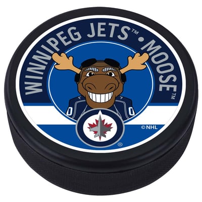 Winnipeg Jets - Mascot Design Hockey Puck