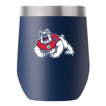 Fresno State Bulldogs 12oz. Stemless Tumbler