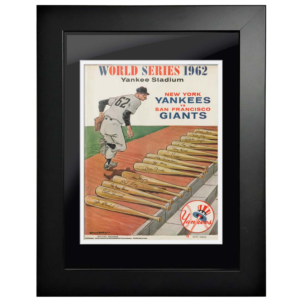 New York Yankees World Series 14'' x 18'' Framed Program