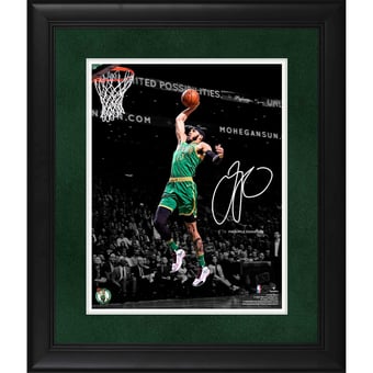 Jayson Tatum Boston Celtics Facsimile Signature Framed 11" x 14" Spotlight Photograph