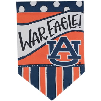 Auburn Tigers 12'' x 18'' Dots & Stripes Double-Sided Flag