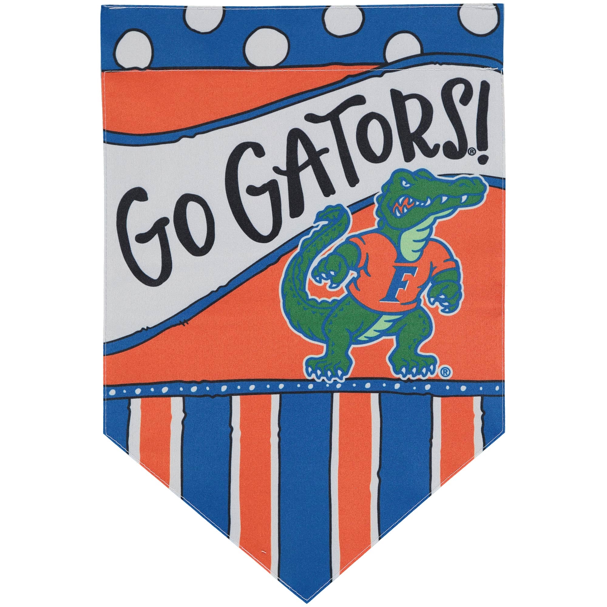 Florida Gators 12'' x 18'' Dots & Stripes Double-Sided Flag
