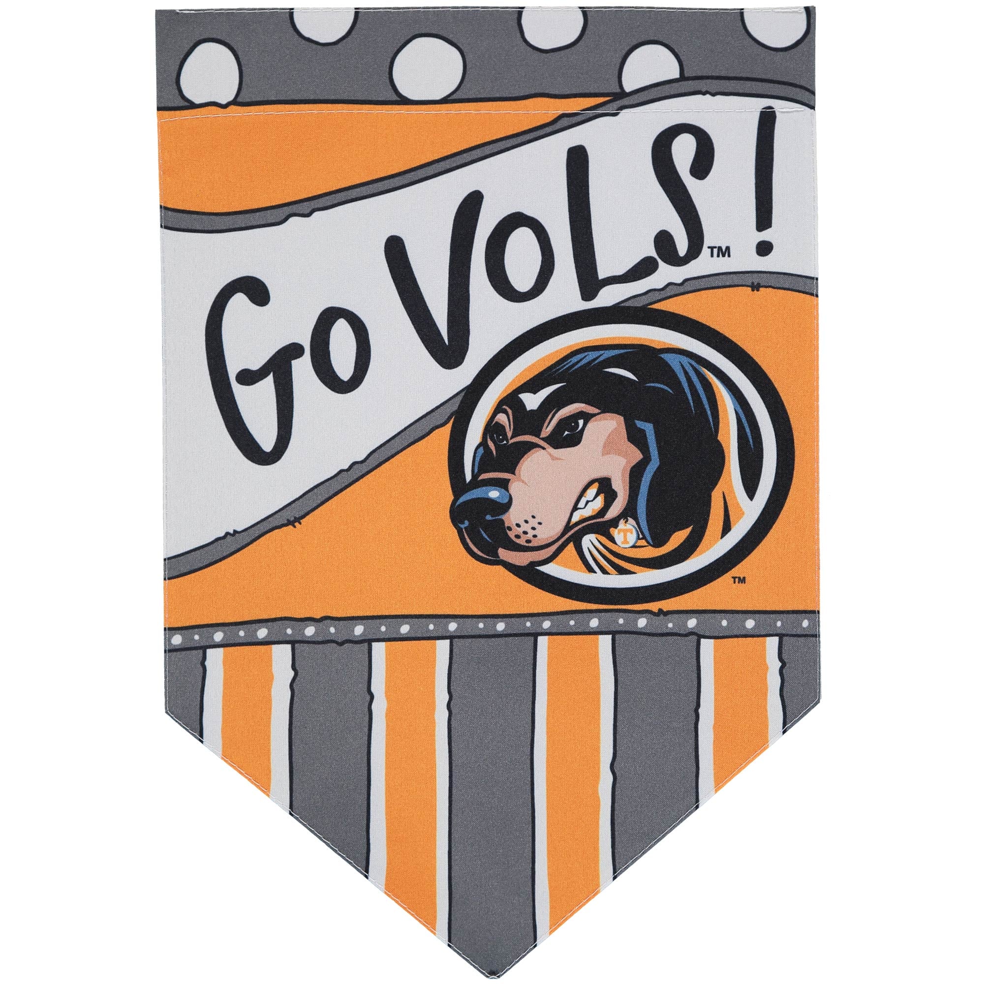 Tennessee Volunteers 12'' x 18'' Dots & Stripes Double-Sided Flag