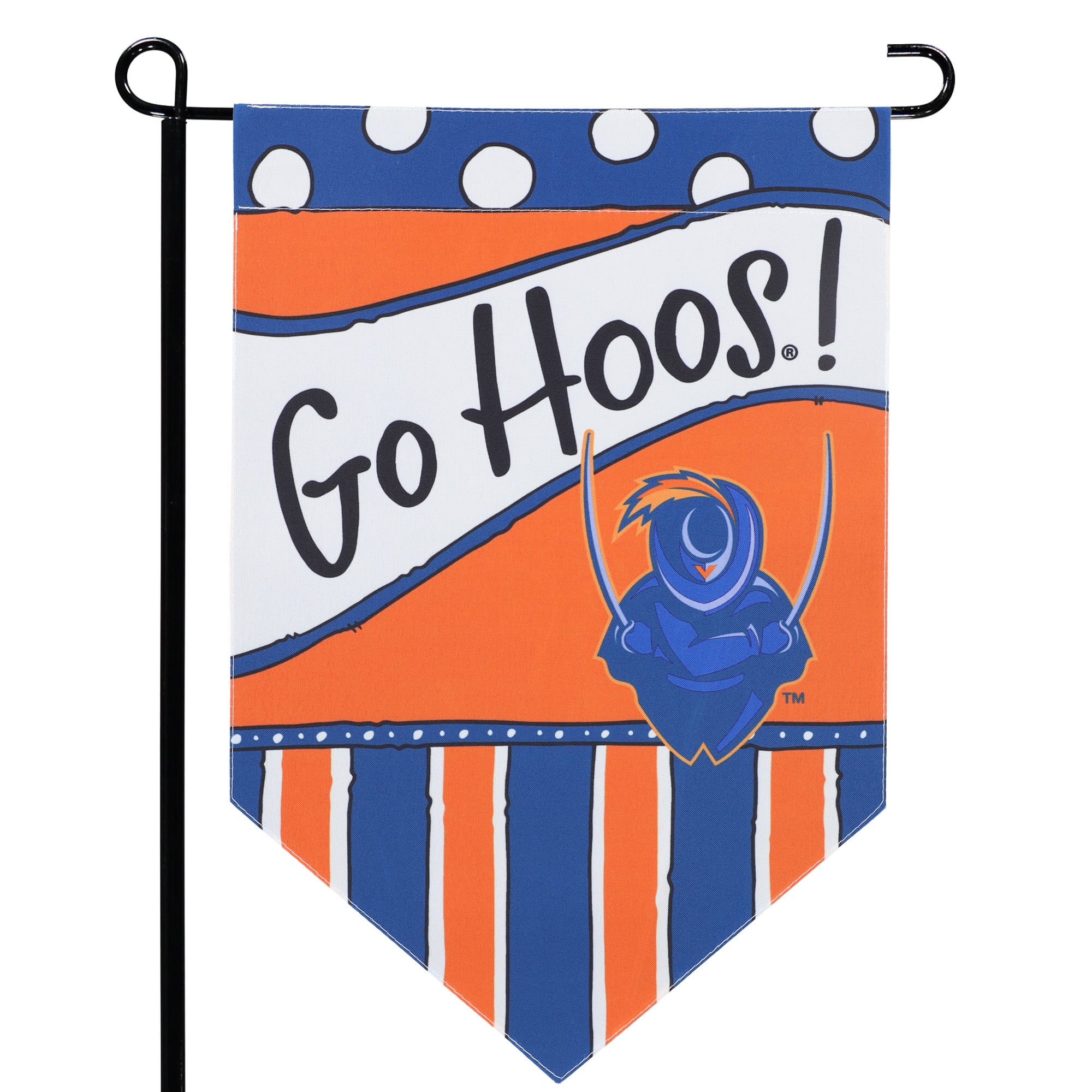Virginia Cavaliers 12'' x 18'' Dots & Stripes Double-Sided Flag