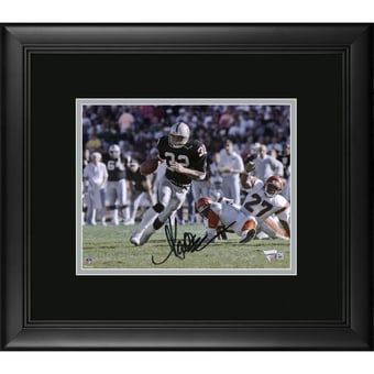 Marcus Allen Las Vegas Raiders Framed Autographed 8" x 10" vs. Cincinnati Bengals Photograph
