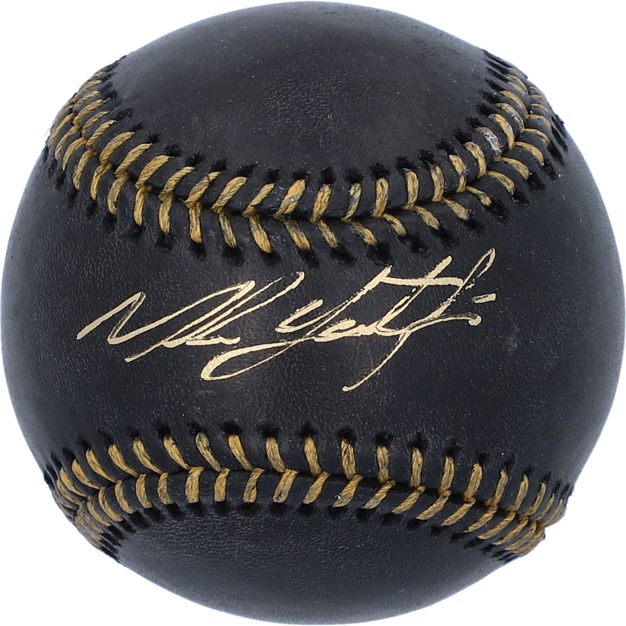 Mike Yastrzemski Kansas City Royals Autographed Black Leather Baseball