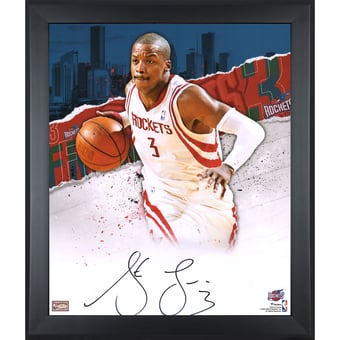 Steve Francis Houston Rockets Framed Autographed 20" x 24" In Focus Photograph