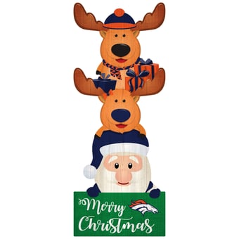 Denver Broncos 31'' Santa Stack Leaner