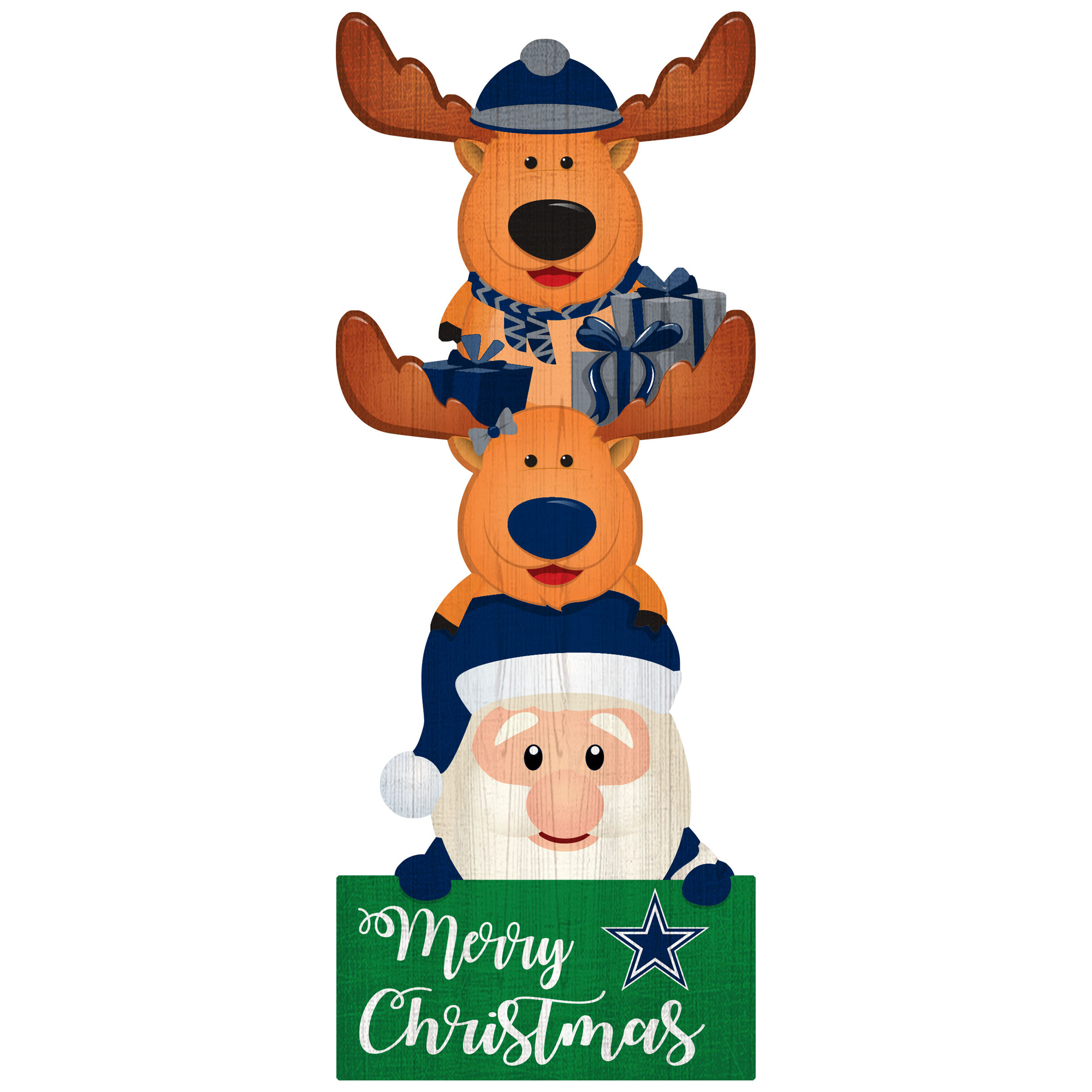 Dallas Cowboys 31'' Santa Stack Leaner