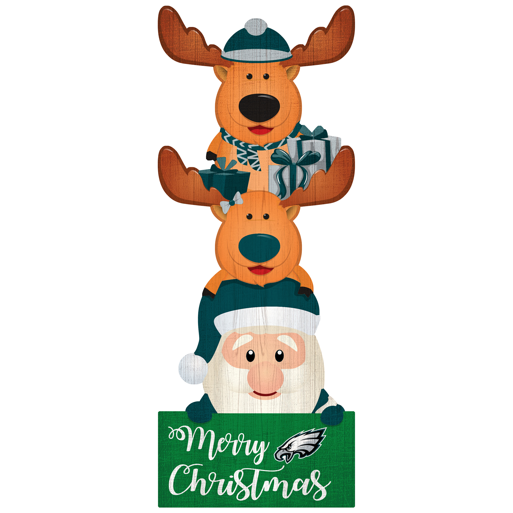 Philadelphia Eagles 31'' Santa Stack Leaner