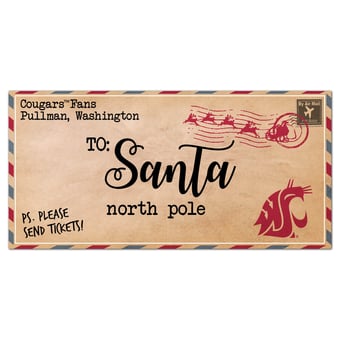 Washington Huskies 6'' x 12'' Letter to Santa Sign