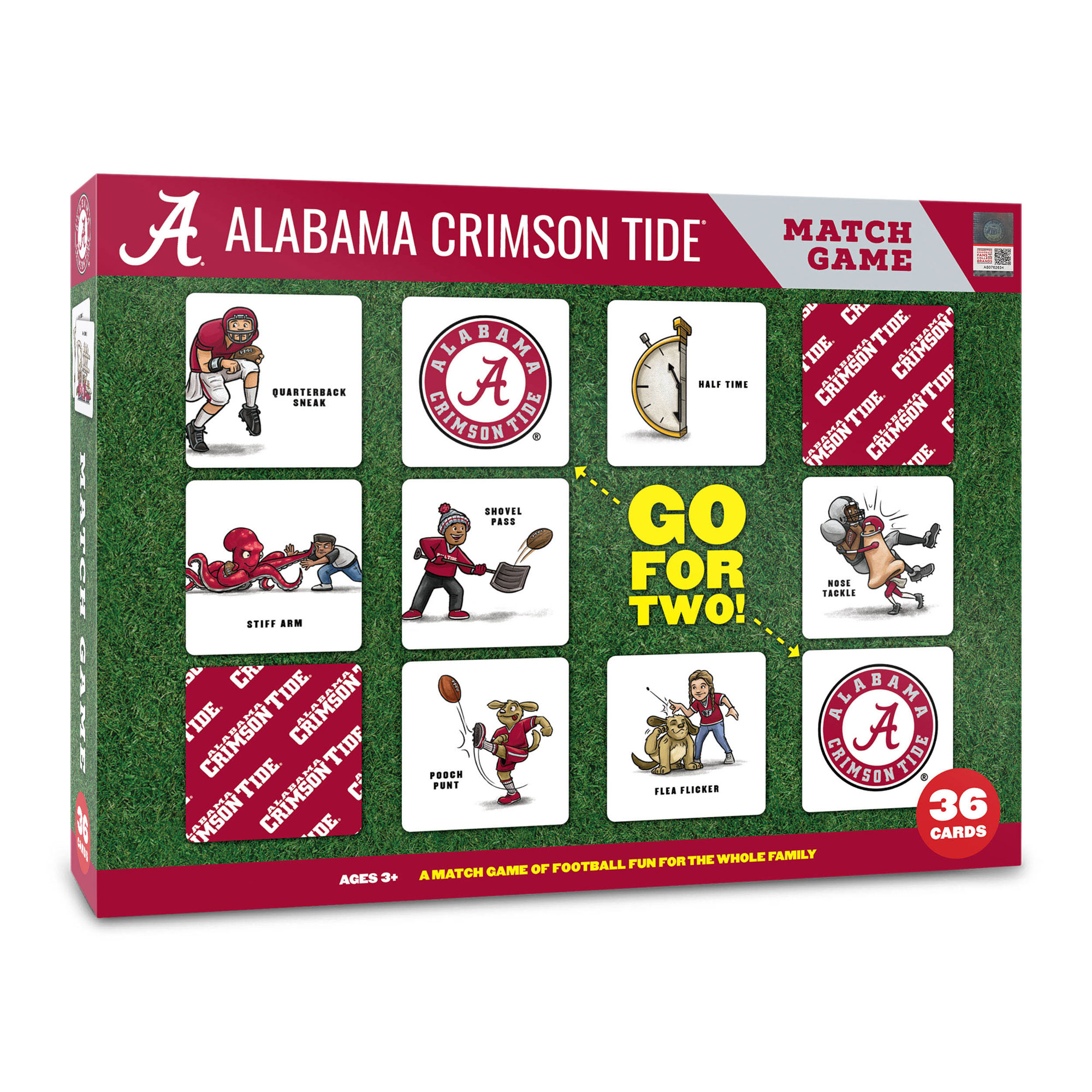 Fanpoint Alabama Crimson Tide Licensed Memory Match Game