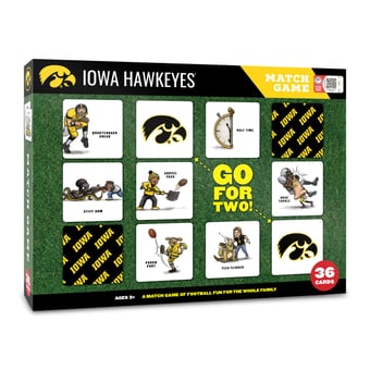 Fanpoint Iowa Hawkeyes Licensed Memory Match Game