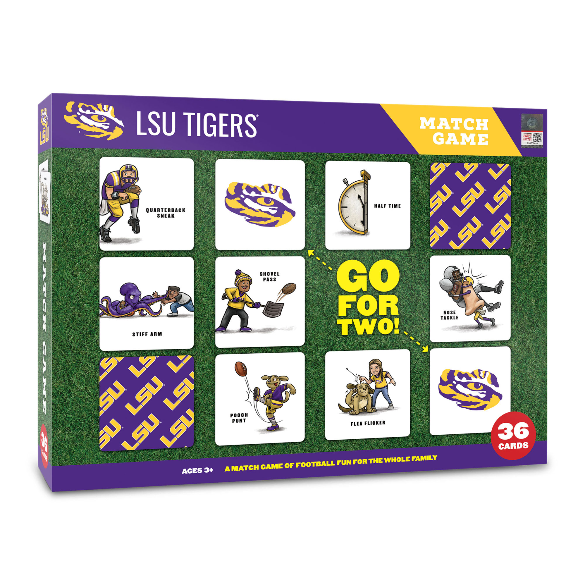 Fanpoint LSU Tigers Licensed Memory Match Game