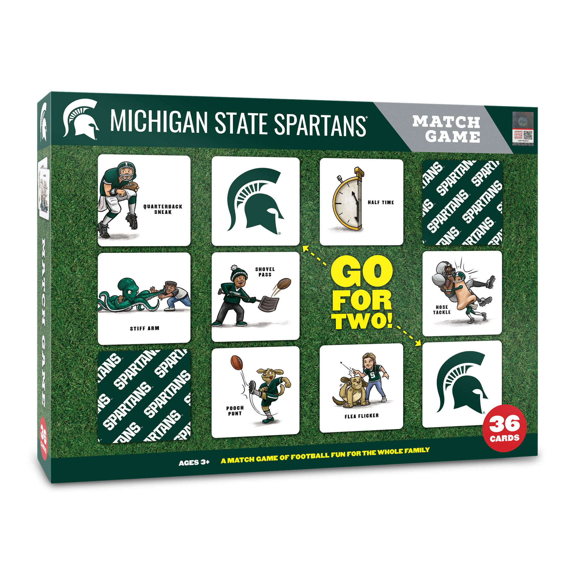 Fanpoint Michigan State Spartans Licensed Memory Match Game