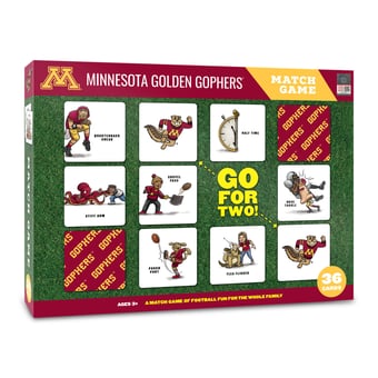 Fanpoint Minnesota Golden Gophers Licensed Memory Match Game
