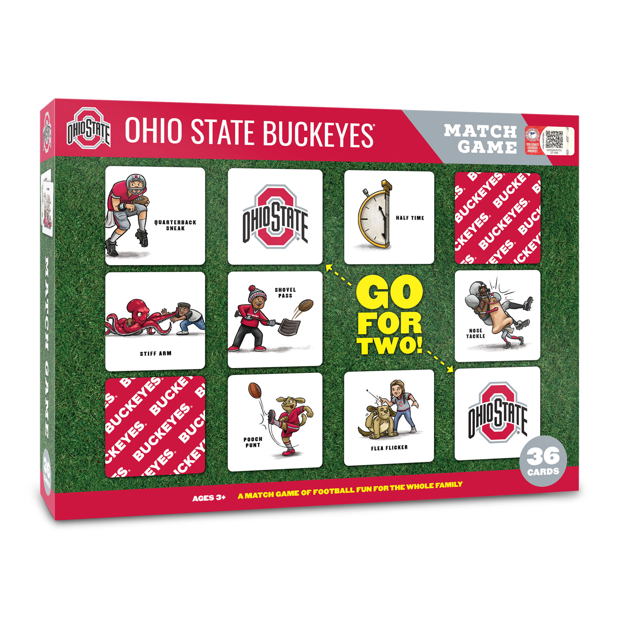 Fanpoint Ohio State Buckeyes Licensed Memory Match Game